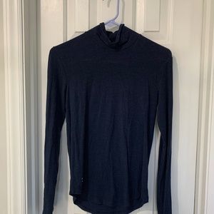 Navy Mock Turtleneck